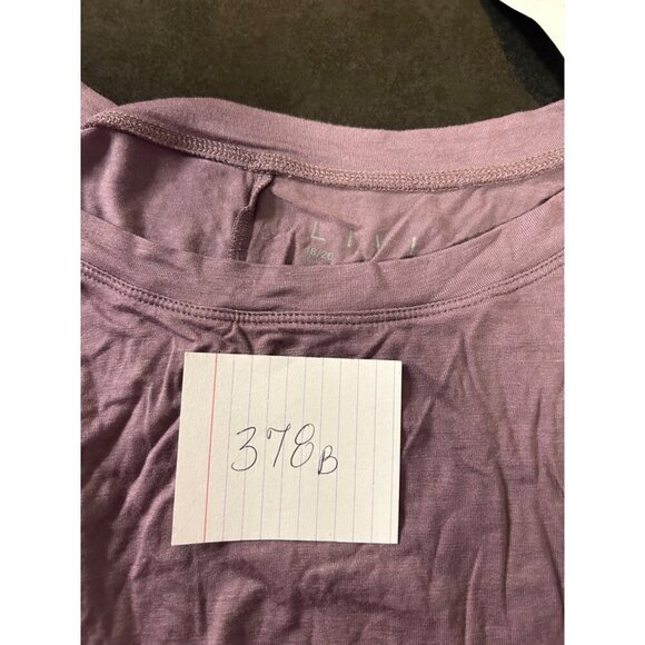 LIVI Active Womens Plus Size 18 Purple Long Sleeve Waffle Knit Top - Picture 8 of 8